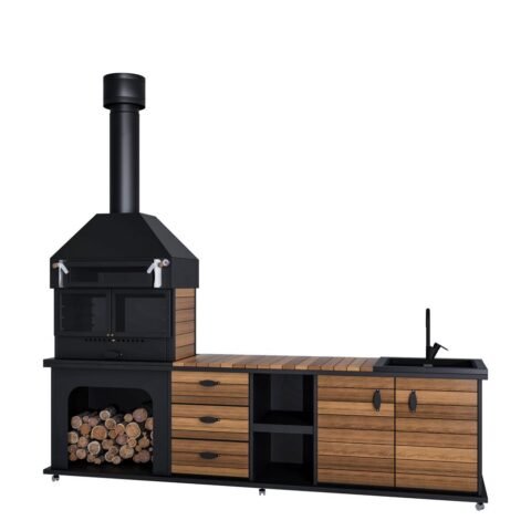 Fırınlı Tezgahlı Barbekü 2.8 Metre